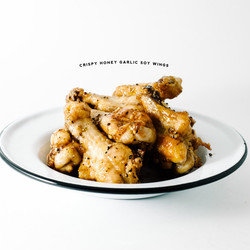 Crispy Honey Garlic Soy Baked Chicken Wing Recipe · I Am A Food Blog