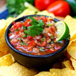 Fresh Salsa With Cilantro &amp; Lime