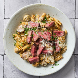Creamy Beef &amp; Mushroom Pasta