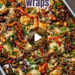 High-protein Chicken Fajita Wraps