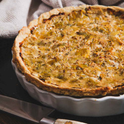 Creamy Vegan Leek Tart