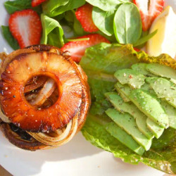 Hawaiian Portobello Burgers