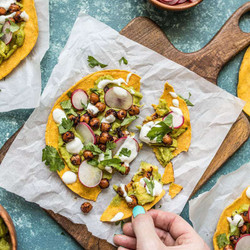 Spiced Chickpea Tostadas