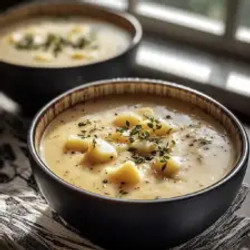 Cheddar Garlic Herb Potato Soup