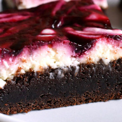 Blackberry Cheesecake Brownies