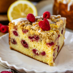 Lemon Raspberry Coffee Cake