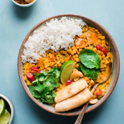 Instant Pot Butternut Squash Lentil Curry