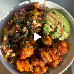 Salmon Coconut Rice Bowl