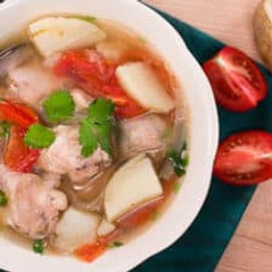 Thai Chicken Potato Soup ชุปไก่มันฝรั่ง