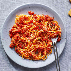 Pasta Al Tonno (pasta With Tomatoes And Tuna)
