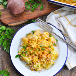 Dump-and-bake Cheesy Ham And Potato Casserole