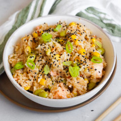 Salmon Rice Bowls (one Pot Rice Cooker Meal)