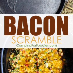Dutch Oven Bacon Scramble Camping Recipe
