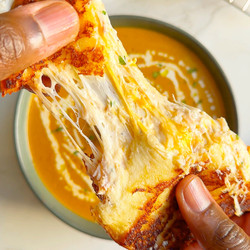 Jumbo Crab Grilled Cheese And Crab Bisque