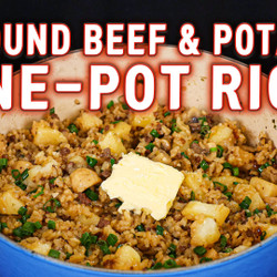 Ground Beef And Potato One-pot Rice