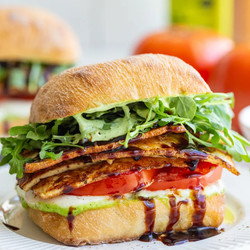Tofu Caprese Sandwich
