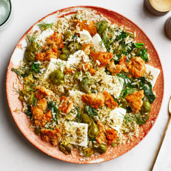 Crispy Chicken With Za’atar-olive Rice