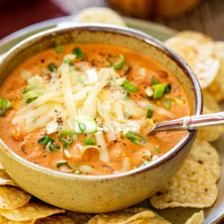 Cheesy Chicken Enchilada Soup