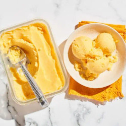 No-churn Mango Lassi Ice Cream