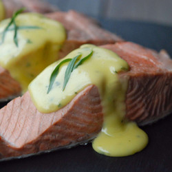 Poached Salmon With No-fail Hollandaise