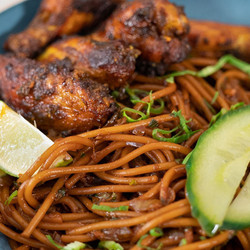 Caribische Bami Met Kip