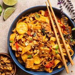 Vegan Saucy Thai Noodles