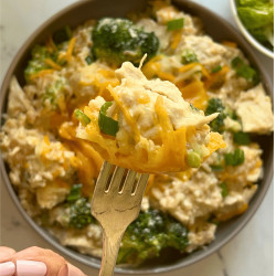 Slow Cooker Chicken Rice &amp; Broccoli Casserole Recipe