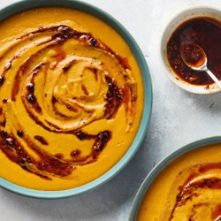 Curried Coconut &amp; Red Lentil Soup