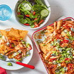 Buffalo-inspired Chicken Nachos