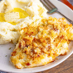 Longhorn Parmesan Crusted Chicken (+video)