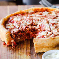 Chicago-style Deep Dish Pizza