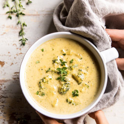 Instant Pot Broccoli Cheddar And Zucchini Soup