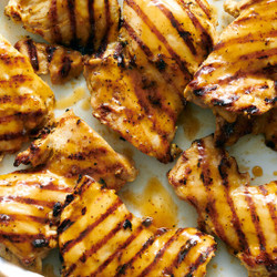 Grilled Honey-mustard Chicken Thighs