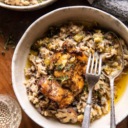 Crockpot Herb Butter Chicken And Wild Rice