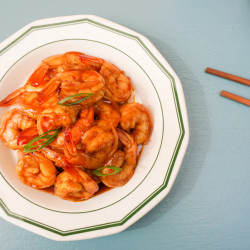 Garlic Shrimp With Green Onions