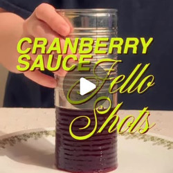 Cranberry Sauce Jello Shots