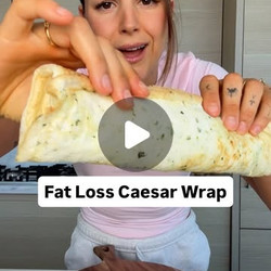 Low Cal High Protein Caesar Egg White Wrap