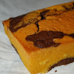 Cake Marbré Au Chocolat Et À La Courge Butternut Vanillée !!!