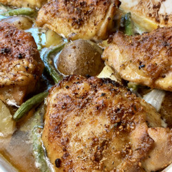 Roasted Chicken Thighs And Vegetables