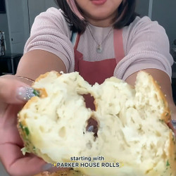 Garlic Butter Parker House Rolls
