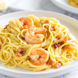 Seriously Good Shrimp Carbonara