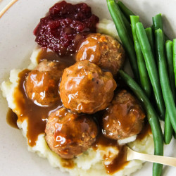 Easy Turkey And Stuffing Meatballs