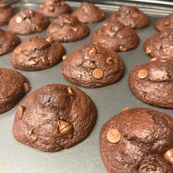 The Best Chocolate Sourdough Muffins With Fresh Milled Flour