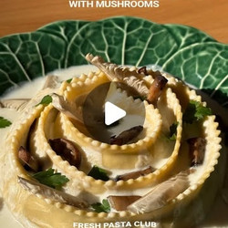 Filled Pappardelle With Mushroom, Ricotta &amp; Parmesan
