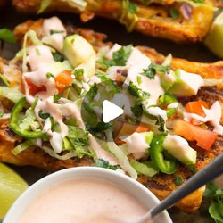 Upside Down Puff Pastry Tacos