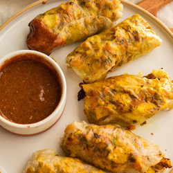 Air Fried Tofu Veggie Spring Rolls