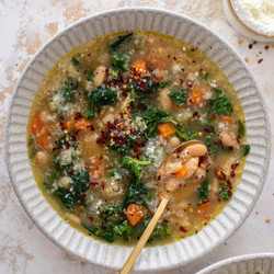Cozy White Bean &amp; Greens Soup