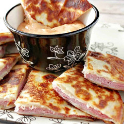 Corned Beef And Swiss Reuben Quesadillas
