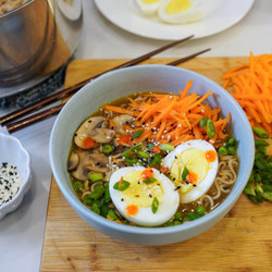 Veggie And Egg Ramen Soup