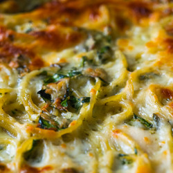 Baked Spinach Chicken Spaghetti